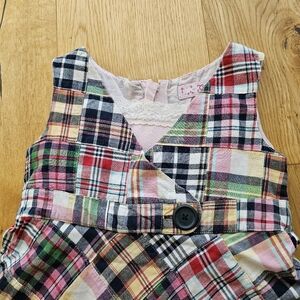 gap girl size 6 7 madras quilt dress vacation summer